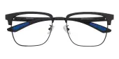 Rectangle|Browline Eyeglasses, Full Frame Black TR90|Metal - FP2700