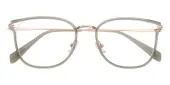 Cat Eye Eyeglasses, Full Frame Green TR90|Metal - FP2689