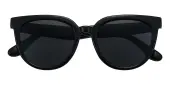 Cat Eye Sunglasses, Full Frame Black Plastic - SUP1441