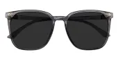 Square Sunglasses, Full Frame Gray TR90 - SUP1358