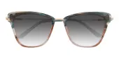 Cat Eye Sunglasses, Full Frame Multicolor Plastic - SUP1435
