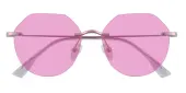 Polygon Sunglasses, Rimless Frame Purple Metal - SUP1460