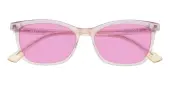 Cat Eye Sunglasses, Full Frame Champagne Plastic - SUP1347