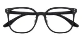 Square Eyeglasses, Full Frame Black TR90 - FP2706