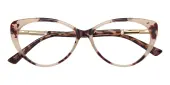 Cat Eye Eyeglasses, Full Frame Petal Tortoise TR90 - FP2712