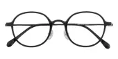 Round Eyeglasses, Full Frame Black TR90|Metal - FP2719