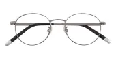 Round Eyeglasses, Full Frame Gunmetal Titanium - FT0650