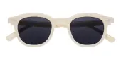 Round Sunglasses, Full Frame White Plastic - SUP1469