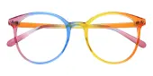 Round Eyeglasses, Full Frame Multicolor TR90 - FP2746