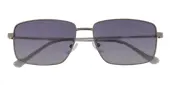 Rectangle Sunglasses, Full Frame Gunmetal Plastic - SUP1519
