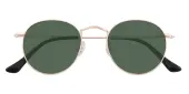 Round Sunglasses, Full Frame Rose Gold Metal - SUP1512