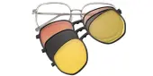 Polygon Eyeglasses, Full Frame Crystal TR90|Metal - FP2750