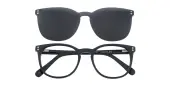 Oval Eyeglasses, Full Frame Black Plastic - FZ2099
