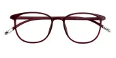 Oval Eyeglasses, Full Frame Red Ultem - FP1566