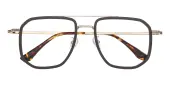 Aviator Eyeglasses, Full Frame Brown Plastic - FZ2049