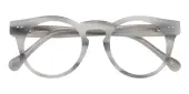 Round Eyeglasses, Full Frame Gray Plastic - FZ2053