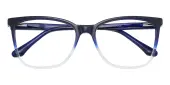 Cat Eye Eyeglasses, Full Frame Blue Plastic - FZ2057