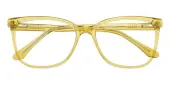 Cat Eye Eyeglasses, Full Frame Yellow Plastic - FZ2058