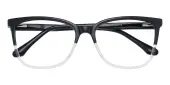 Cat Eye Eyeglasses, Full Frame Black Plastic - FZ2059