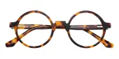 Round Eyeglasses, Full Frame Tortoise Plastic - FZ2062