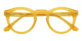 Round Eyeglasses, Full Frame Yellow Plastic - FZ2065
