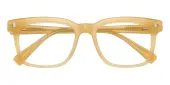 Rectangle Eyeglasses, Full Frame Yellow Plastic - FZ2068