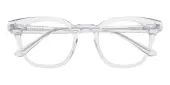 Square|Horn Eyeglasses, Full Frame Crystal Plastic - FZ2070