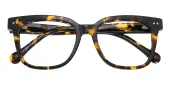 Square|Horn Eyeglasses, Full Frame Tortoise Plastic - FZ2081