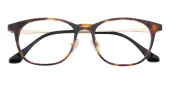 Oval|Horn Eyeglasses, Full Frame Tortoise Plastic - FZ2089