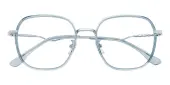 Polygon Eyeglasses, Full Frame Blue TR90|Metal - FP2734