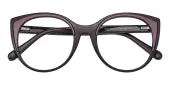 Cat Eye Eyeglasses, Full Frame Burgundy TR90 - FP2740