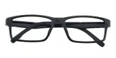 Rectangle Eyeglasses, Full Frame Black TR90 - FP2768