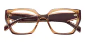 Cat Eye Eyeglasses, Full Frame Brown Plastic - FP2794