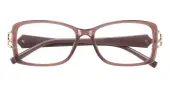 Rectangle Eyeglasses, Full Frame Champagne Plastic - FP2796