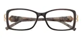 Rectangle Eyeglasses, Full Frame Brown Plastic - FP2798