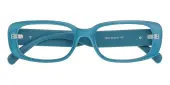 Rectangle Eyeglasses, Full Frame Cyan Plastic - FP2800