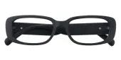 Rectangle Eyeglasses, Full Frame Black Plastic - FP2802