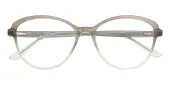Cat Eye Eyeglasses, Full Frame Gray Plastic - FZ2123