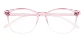 Oval Eyeglasses, Full Frame Pink/Crystal TR90 - FP2319