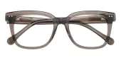 Square|Horn Eyeglasses, Full Frame Champagne Plastic - FZ2082