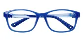 Rectangle Eyeglasses, Full Frame Blue TR90 - FP2812