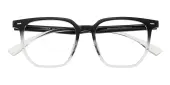 Polygon Eyeglasses, Full Frame Black TR90 - FP2824