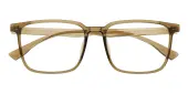 Rectangle Eyeglasses, Full Frame Brown TR90 - FP2832