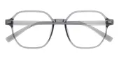 Polygon Eyeglasses, Full Frame Gray TR90 - FP2842