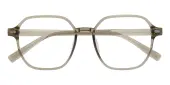 Polygon Eyeglasses, Full Frame Champagne TR90 - FP2843