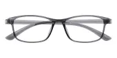 Rectangle Eyeglasses, Full Frame Gray TR90 - FP2853