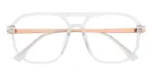 Aviator Eyeglasses, Full Frame Crystal TR90|Metal - FP2865