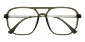 Aviator Eyeglasses, Full Frame Green TR90|Metal - FP2866