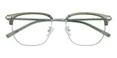 Rectangle|Browline Eyeglasses, Full Frame Green TR90|Metal - FP2867