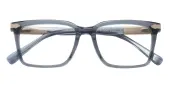 Rectangle Eyeglasses, Full Frame Gray Plastic - FZ2145